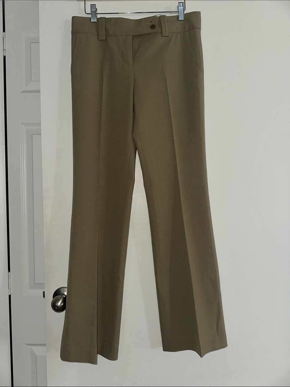 BCBG Tailored Women's Dress Pants in Olive Green